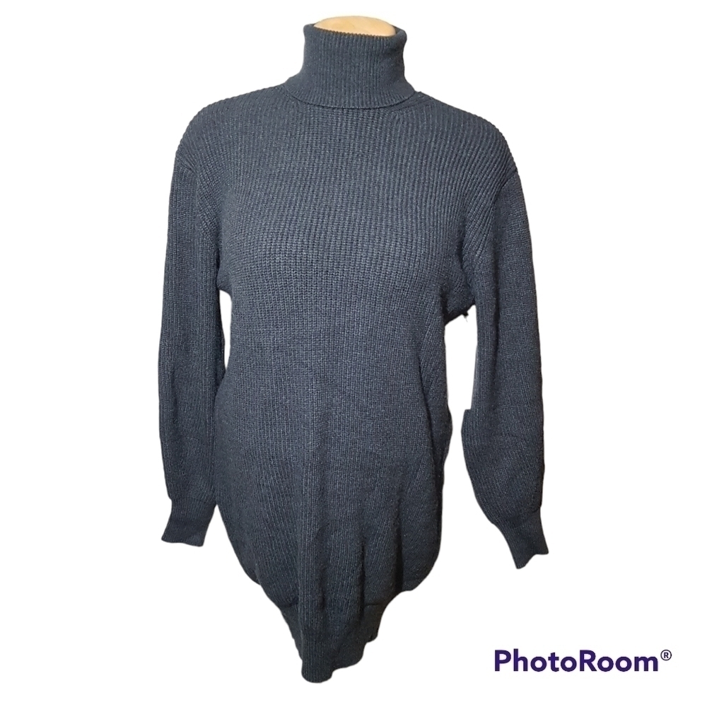 Dex Turtleneck Knitted Long Sleeve Sweater Dress